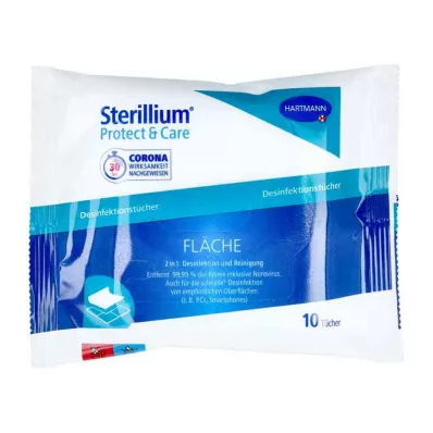Sterillium Protect &amp; Salviette disinfettanti per superfici (10 pezzi)