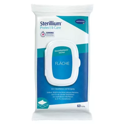 STERILLIUM Salviette disinfettanti per superfici Protect &amp; Care, 60 pz