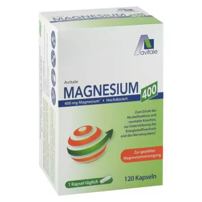 Capsule di magnesio 400 mg, 120 pz