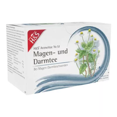 H&S® bustine filtro tè stomaco e intestino, 20X2,0 g H&S® bustine filtro tè stomaco e intestino, 20X2,0 g