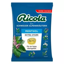 RICOLA o.Z.Beutel Caramelle al mentolo extra forti, 75 g