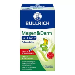 BULLRICH Stomaco & Intestino 2in1 Bastoncini di polvere acuta, 12 pezzi