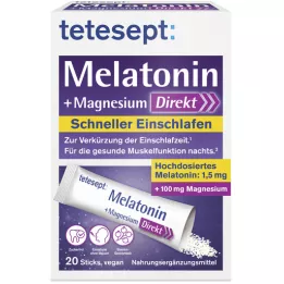 TETESEPT Melatonina+Magnesio bastoncini diretti, 20 pezzi