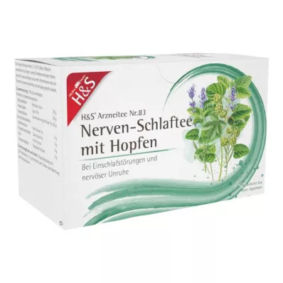 H&S Tè Nervelli e Sonno con luppolo sacchetto filtro, 20X1,5 g H&S Tè Nervelli e Sonno con luppolo sacchetto filtro, 20X1,5 g