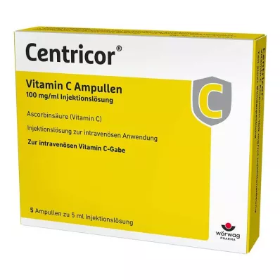 Centricor® Vitamina C fiale 100 mg/ml soluzione iniettabile, 5X5 ml Centricor® Vitamina C fiale 100 mg/ml soluzione iniettabile, 5X5 ml