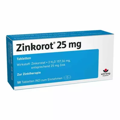 Zinkorot 25 mg compresse di zinco ad alto dosaggio, 50 pz Zinkorot 25 mg compresse di zinco ad alto dosaggio, 50 pz