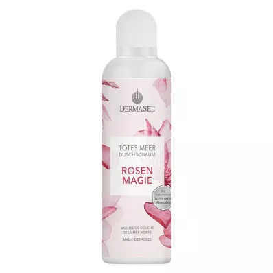 DERMASEL Doccia schiuma del Mar Morto Rosa Magica, 200 ml