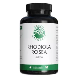 GREEN NATURALS Rhodiola Rosea 500 mg capsule ad alto dosaggio, 120 pezzi