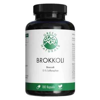 Green Naturals Broccoli + 13% Sulforafano capsule vegane, 180 pz Green Naturals Broccoli + 13% Sulforafano capsule vegane, 180 pz