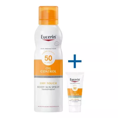 Eucerin Sun Oil Control Corpo Aerosol trasparente LSF 50, 200 ml Eucerin Sun Oil Control Corpo Aerosol trasparente LSF 50, 200 ml