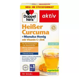 DOPPELHERZ curcuma calda+miele di Manuka in granuli, 10 pz