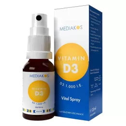 VITAMIN D3 1000 U.I. Mediakos Vital Spray, 20 ml