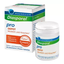 MAGNESIUM DIASPORAL pro D3+K2 DEPOT Muscle+Kno.Tab, 30 pz