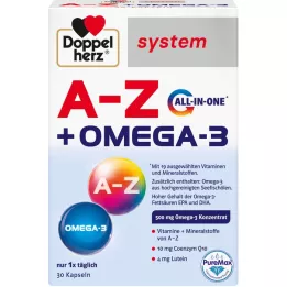 DOPPELHERZ Capsule del sistema all-in-one A-Z+Omega-3, 30 pezzi