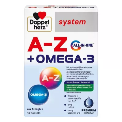 Capsule del sistema all-in-one Doppelherz A-Z + Omega-3, 30 pezzi