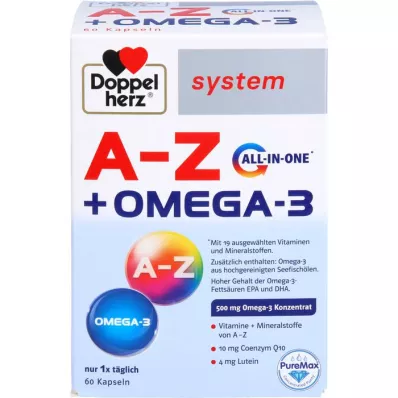 DOPPELHERZ Capsule del sistema all-in-one A-Z+Omega-3, 60 pezzi