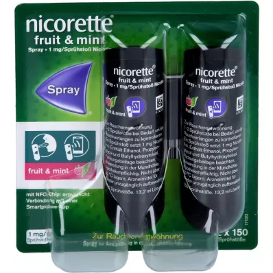 NICORETTE Frutta &amp; Menta Spray 1 mg/spray NFC, 2 pz