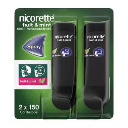NICORETTE Frutta &amp; Menta Spray 1 mg/spray NFC, 2 pz