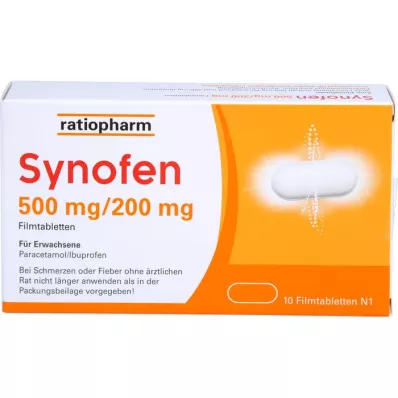 SYNOFEN 500 mg/200 mg compresse rivestite con film, 10 pz