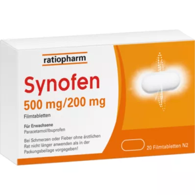 SYNOFEN 500 mg/200 mg compresse rivestite con film, 20 pz