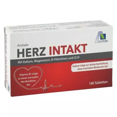 Cuore Intatto con Potassio + Magnesio + Vitamine del gruppo B Compresse, 180 pz Cuore Intatto con Potassio + Magnesio + Vitamine del gruppo B Compresse, 180 pz