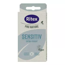 RITEX PRO NATURE SENSITIV preservativi vegani, 8 pezzi
