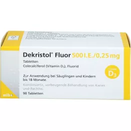 DEKRISTOL Fluoro 500 U.I. /0,25 mg compresse, 90 pz