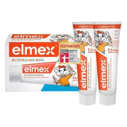 ELMEX Dentifricio per bambini 2-6 anni Duo Pack, 2X50 ml