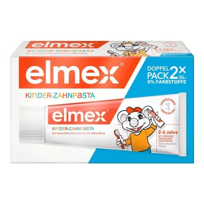 Dentifricio per bambini Elmex 2 - 6 anni confezione duo, 2x50 ml