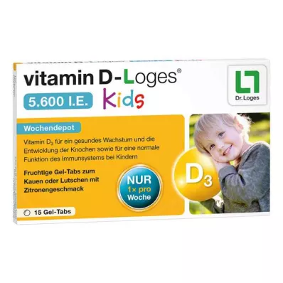 vitamina D-Loges 5.600 unità internazionali deposito settimanale per bambini (15 pezzi) vitamina D-Loges 5.600 unità internazionali deposito settimanale per bambini (15 pezzi)