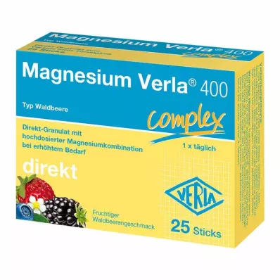Magnesio Verla 400 Granuli Diretti Ai Frutti Di Bosco, 25 pz