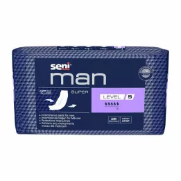 SENI assorbente per incontinenza uomo super livello 5, 15 pz