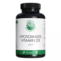 GREEN NATURALS Vitamina D3 liposomiale in capsule ad alto dosaggio, 120 pz