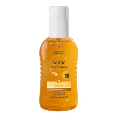 Protezione solare & pompa abbronzatura spray bronzo LSF 50, 200 ml Protezione solare & pompa abbronzatura spray bronzo LSF 50, 200 ml