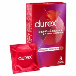 DUREX Preservativi sensibili extra umidi, 8 pezzi