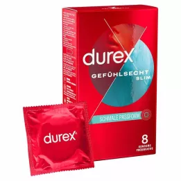 DUREX Preservativi Sensitive Slim, 8 pezzi
