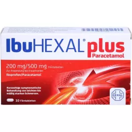 IBUHEXAL più paracetamolo 200 mg/500 mg compresse rivestite con film, 10 pz