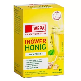WEPA Zenzero+Miele+Vitamina C in polvere, 10X10 g