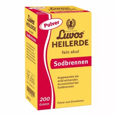 Polvere fine di argilla curativa Luvos per bruciore di stomaco acuto, 200 g