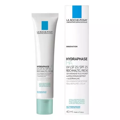 La Roche Posay Hydraphase HA UV crema ricca LSF 25, 40 ml La Roche Posay Hydraphase HA UV crema ricca LSF 25, 40 ml