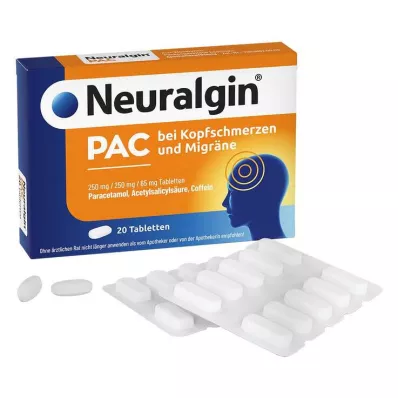 Neuralgin PAC compresse per mal di testa ed emicrania, 20 pz Neuralgin PAC compresse per mal di testa ed emicrania, 20 pz