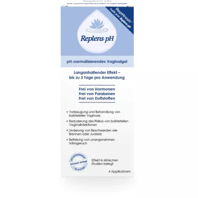 REPLENS Applicatori preriempiti di gel vaginale a pH, 4 pz