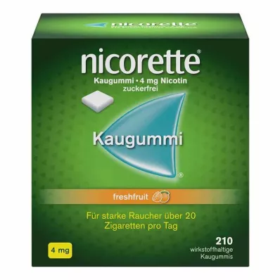 gomma da masticare Nicorette® Freshfruit, 4 mg di nicotina, 210 pezzi gomma da masticare Nicorette® Freshfruit, 4 mg di nicotina, 210 pezzi