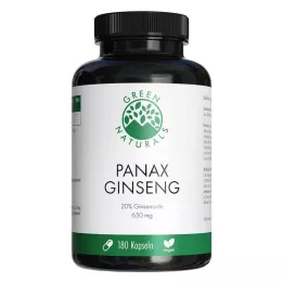 GREEN NATURALS Panax Ginseng capsule vegane ad alto dosaggio, 180 pezzi