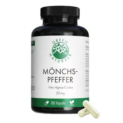 Green Naturals Pepe di Monaco 20 mg capsule ad alto dosaggio, 180 pezzi