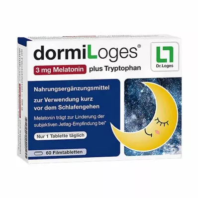 DORMILOGES 3 mg di melatonina più triptofano, 60 pezzi