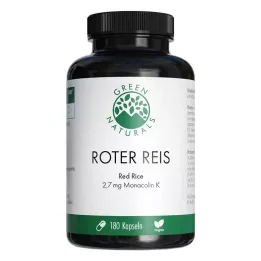 GREEN NATURALS riso rosso Monacolin K vegan caps, 180 pz