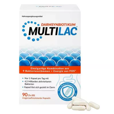 MULTILAC Capsule enteriche intestinali Synbiotic, 3 x 30 pz