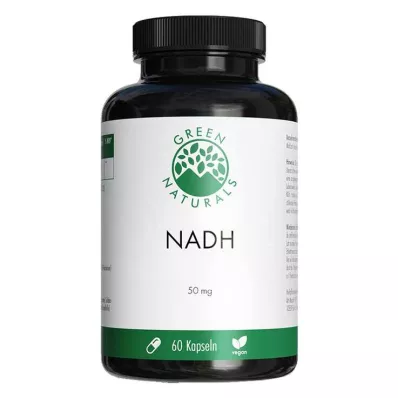 Green Naturals Nadh capsule vegane e ad alto dosaggio, 60 pz