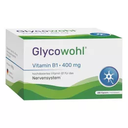 GLYCOWOHL Vitamina B1 Tiamina 400 mg capsule ad alto dosaggio, 200 pz